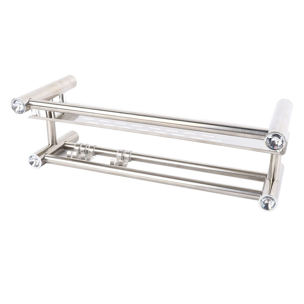 Bathroom Floating Shelves Stainless Steel Thicken Single Layer 40cm Shower Towel Rack for Towel Bath Products