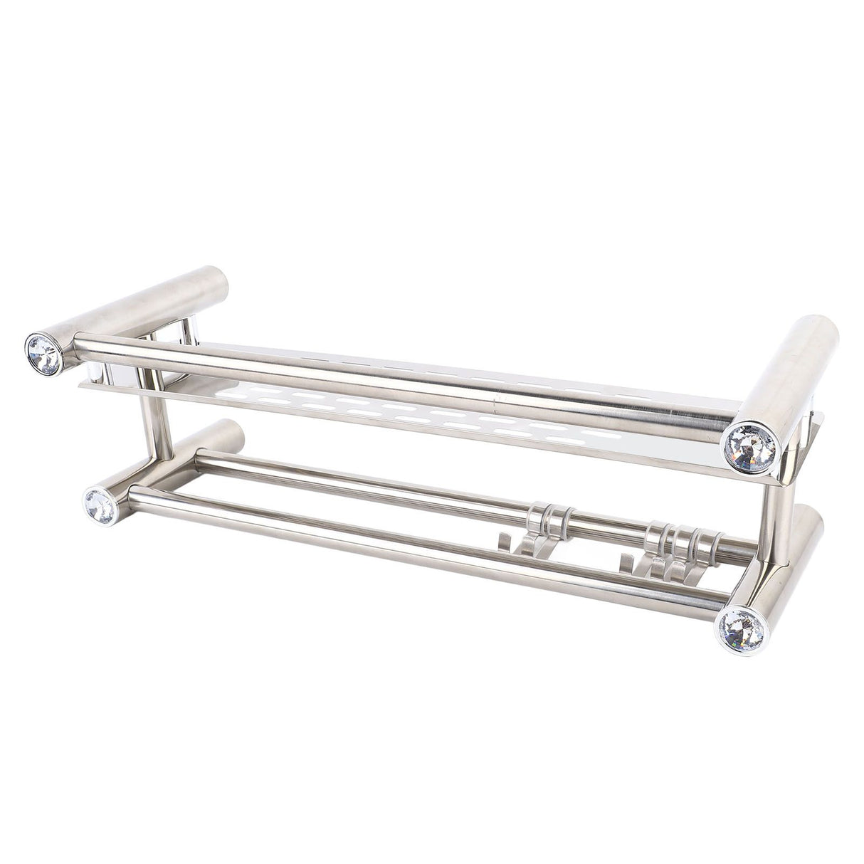 Bathroom Floating Shelves Stainless Steel Thicken Single Layer 40cm Shower Towel Rack for Towel Bath Products