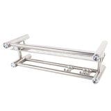 Bathroom Floating Shelves Stainless Steel Thicken Single Layer 40cm Shower Towel Rack for Towel Bath Products - Close-Up Angle