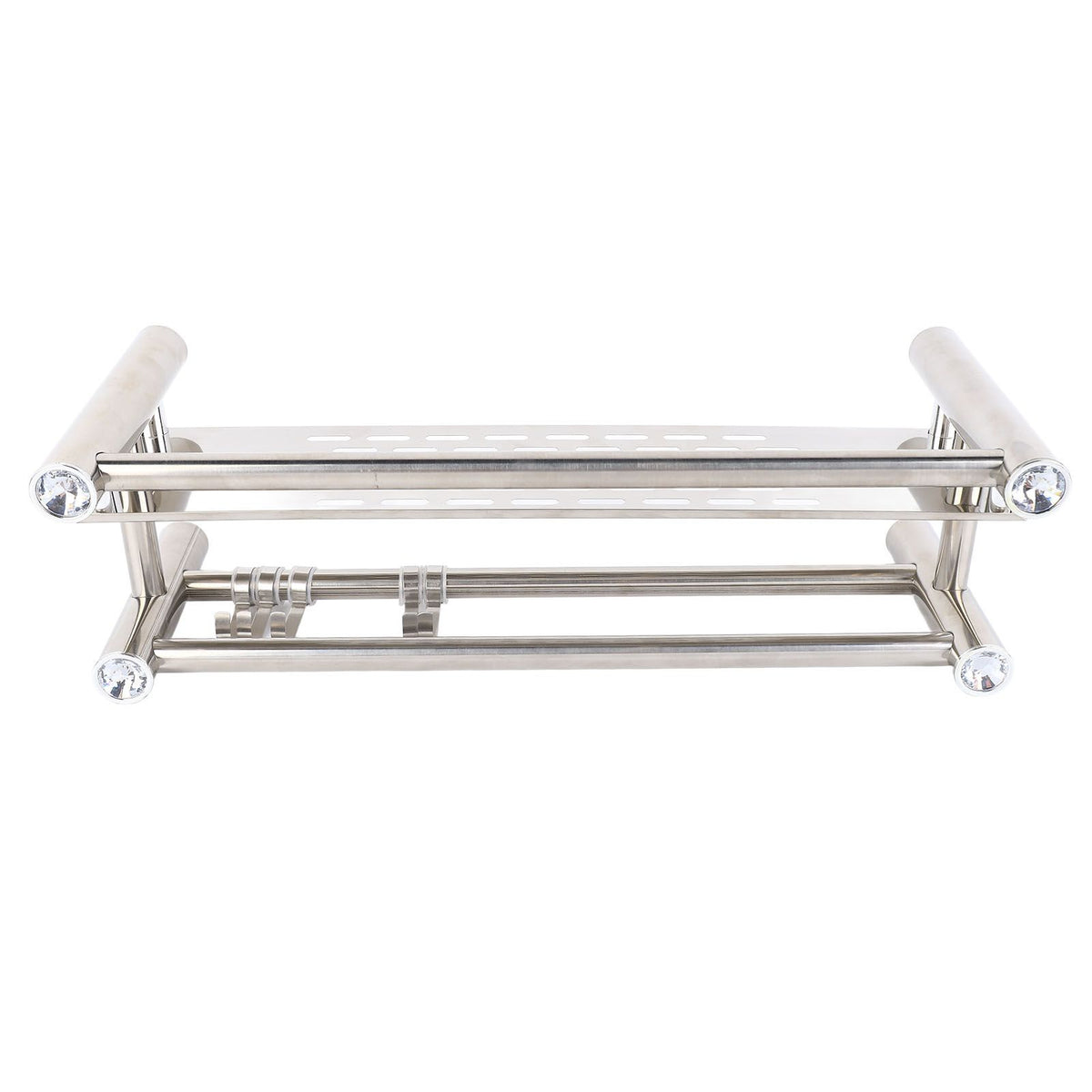Bathroom Floating Shelves Stainless Steel Thicken Single Layer 40cm Shower Towel Rack for Towel Bath Products
