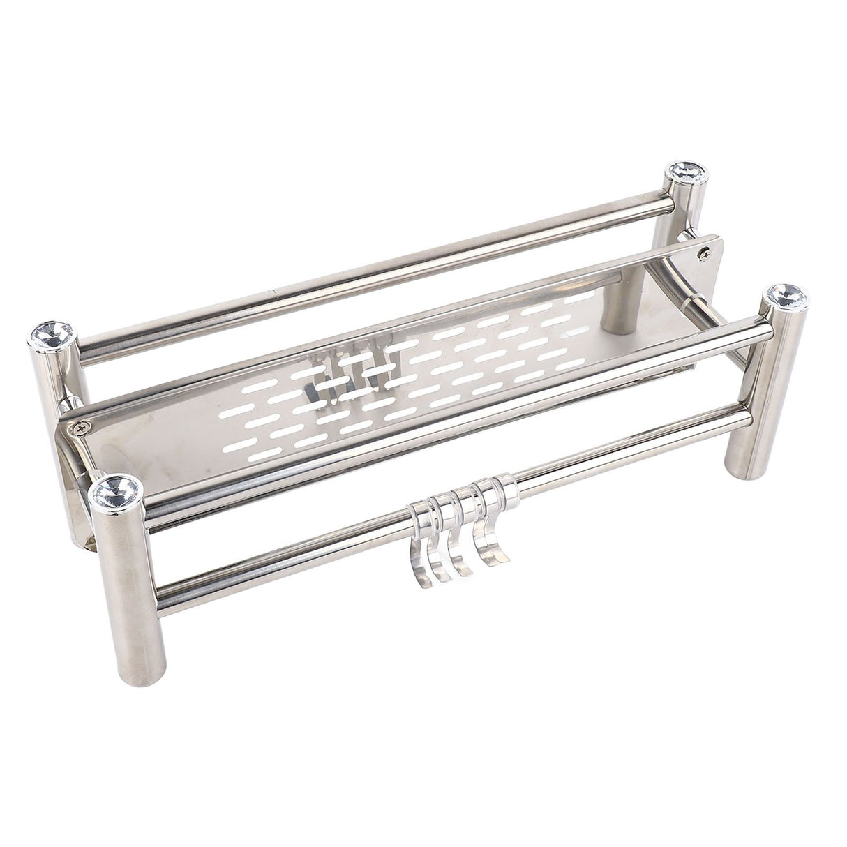 Bathroom Floating Shelves Stainless Steel Thicken Single Layer 40cm Shower Towel Rack for Towel Bath Products