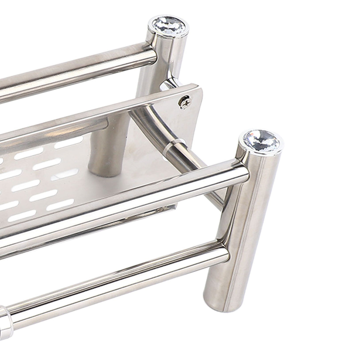 Bathroom Floating Shelves Stainless Steel Thicken Single Layer 40cm Shower Towel Rack for Towel Bath Products