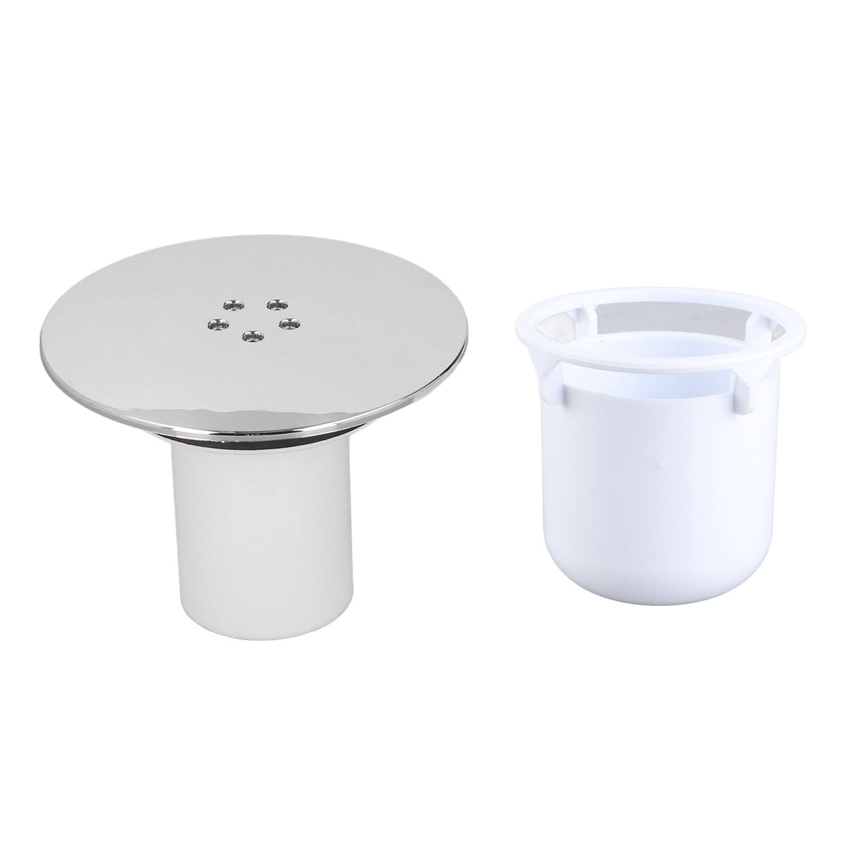 Shower Drain Cover Tray Waste Trap Plug Hole Cover Replacement Chromate Treatment Fast Flow
