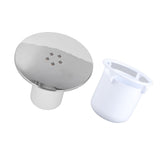 Shower Drain Cover Tray Waste Trap Plug Hole Cover Replacement Chromate Treatment Fast Flow - Top-Down View