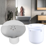Shower Drain Cover Tray Waste Trap Plug Hole Cover Replacement Chromate Treatment Fast Flow - Extra Image