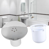 Shower Drain Cover Tray Waste Trap Plug Hole Cover Replacement Chromate Treatment Fast Flow - Extra Image