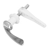 Toilet Tank Handle Electroplating Process Universal Zinc Alloy and Plastic Toilet Handle Replacement for Bathroom - Top-Down View