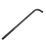 Shower Arm Stainless Steel Shower Head Extension Pipe Bathroom Shower Hardware Accessories Black 52cm - Front View