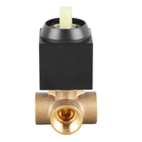 Shower Mixer Valve Wall Mount Concealed Rough In Kit Bathroom Tub Copper Faucet Single Function Square 3 Way Black - Rear View