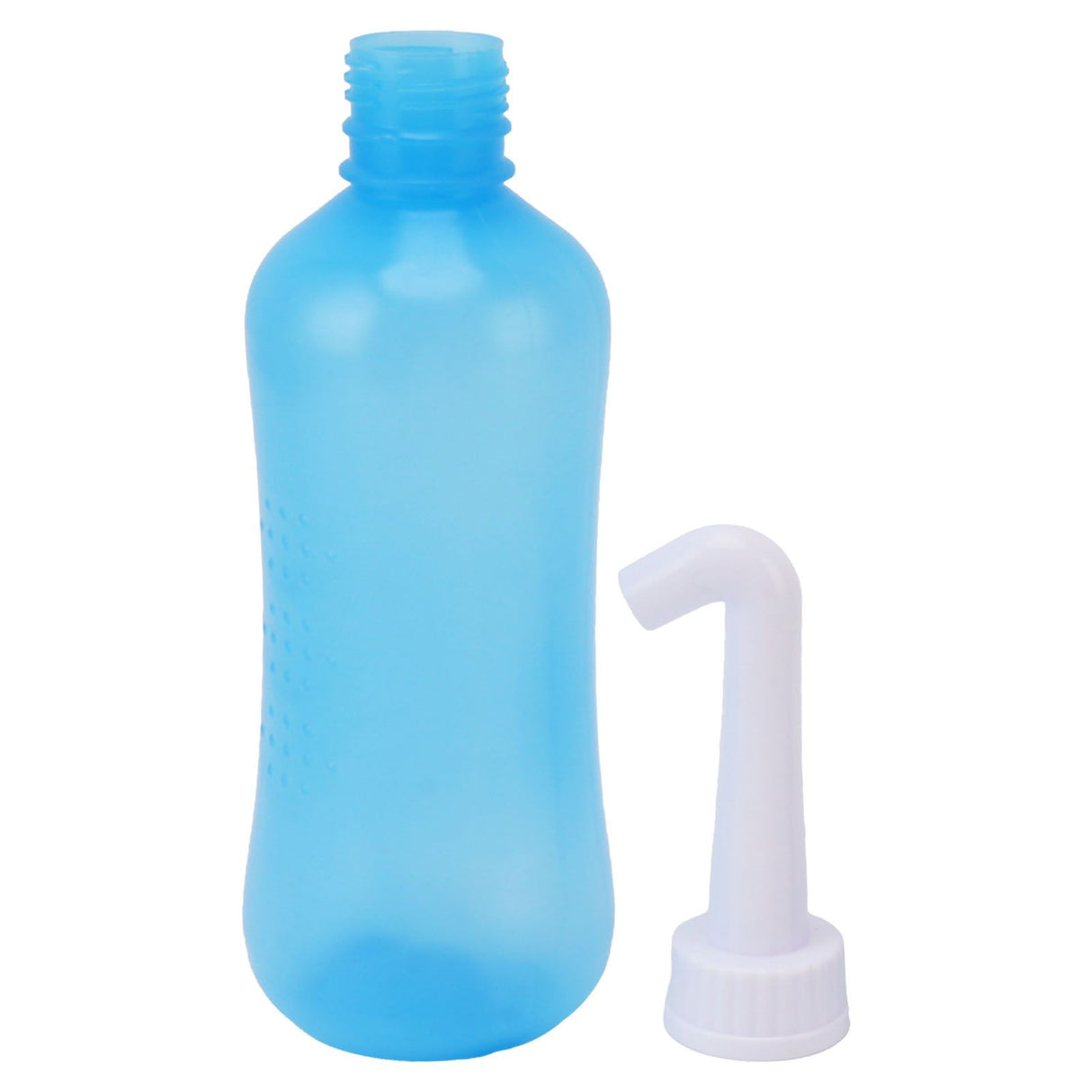 Nasal Irrigation Manual Sinus Rinse Bottle Pressure Nose Wash Cleaner for Children Adults Kids 310ml+Single Hole Head +Five Hole Head