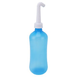 Nasal Irrigation Manual Sinus Rinse Bottle Pressure Nose Wash Cleaner for Children Adults Kids 500ml+ Single Hole Head - 45-Degree Angle