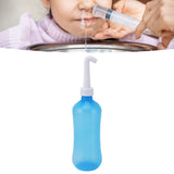 Nasal Irrigation Manual Sinus Rinse Bottle Pressure Nose Wash Cleaner for Children Adults Kids 500ml+ Single Hole Head - Extra Image