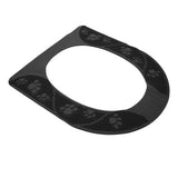 Four Season Universal Toilet Seat Cover Washable Silicone Non Slip Toilet Seat Cover Pad Grey - 45-Degree Angle