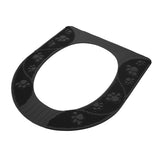 Four Season Universal Toilet Seat Cover Washable Silicone Non Slip Toilet Seat Cover Pad Grey