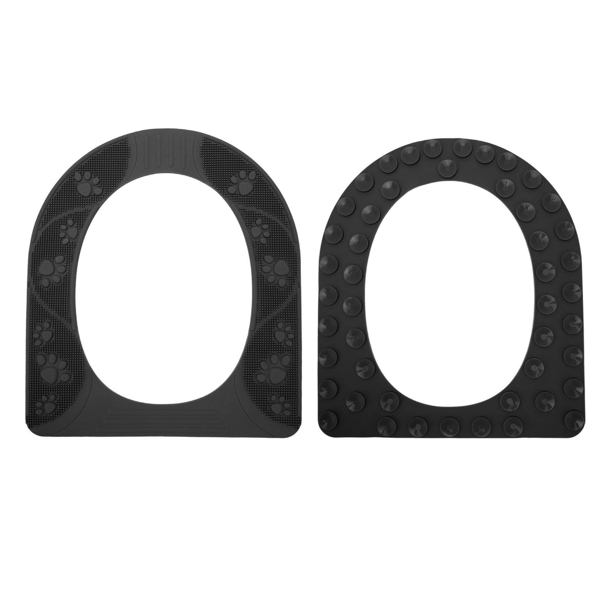 Four Season Universal Toilet Seat Cover Washable Silicone Non Slip Toilet Seat Cover Pad Grey