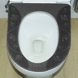 Four Season Universal Toilet Seat Cover Washable Silicone Non Slip Toilet Seat Cover Pad Grey - Extra Image