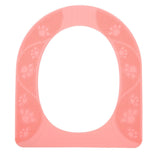 Four Season Universal Toilet Seat Cover Washable Silicone Non Slip Toilet Seat Cover Pad Pink