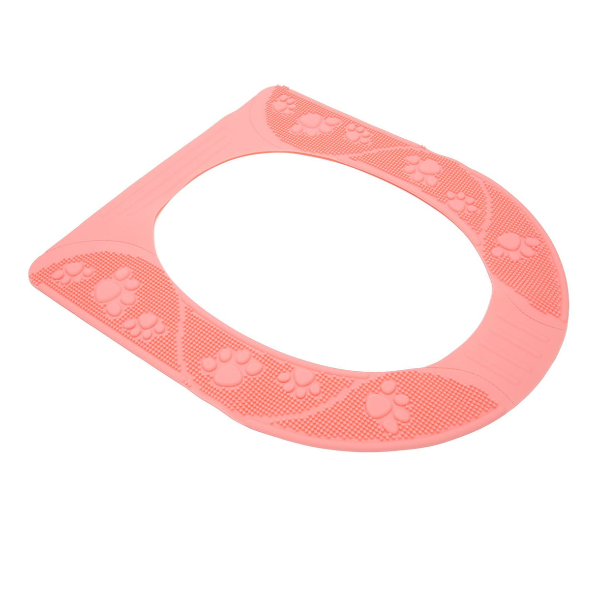 Four Season Universal Toilet Seat Cover Washable Silicone Non Slip Toilet Seat Cover Pad Pink
