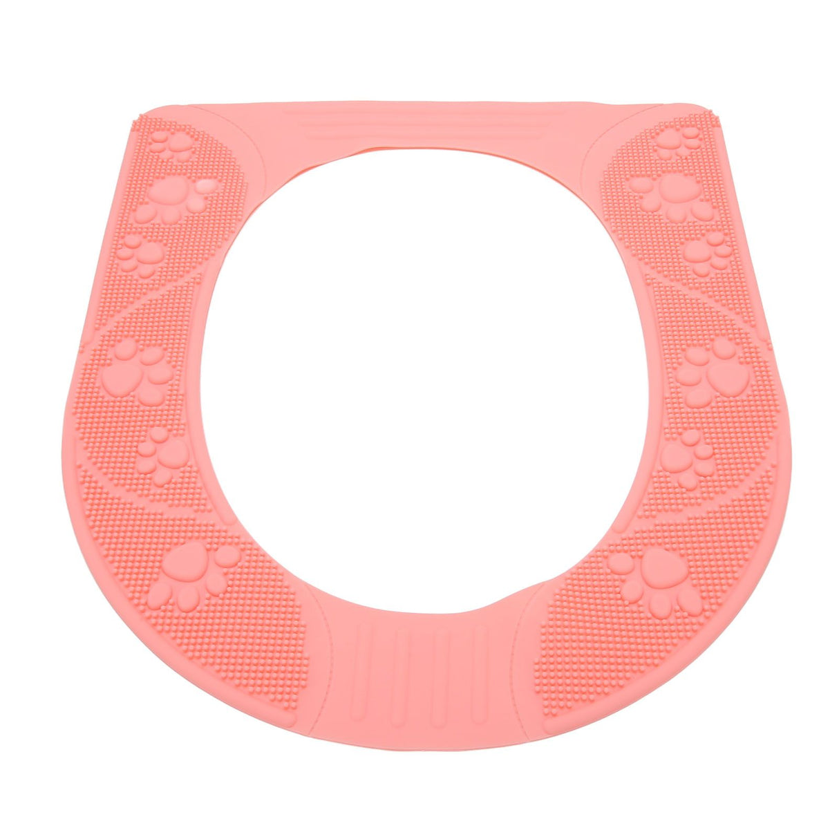 Four Season Universal Toilet Seat Cover Washable Silicone Non Slip Toilet Seat Cover Pad Pink