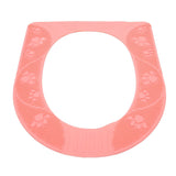 Four Season Universal Toilet Seat Cover Washable Silicone Non Slip Toilet Seat Cover Pad Pink