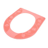 Four Season Universal Toilet Seat Cover Washable Silicone Non Slip Toilet Seat Cover Pad Pink - Close-Up Angle