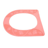 Four Season Universal Toilet Seat Cover Washable Silicone Non Slip Toilet Seat Cover Pad Pink - Low Angle