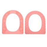 Four Season Universal Toilet Seat Cover Washable Silicone Non Slip Toilet Seat Cover Pad Pink - Extra Image