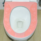 Four Season Universal Toilet Seat Cover Washable Silicone Non Slip Toilet Seat Cover Pad Pink - Extra Image