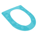 Four Season Universal Toilet Seat Cover Washable Silicone Non Slip Toilet Seat Cover Pad Sky Blue
