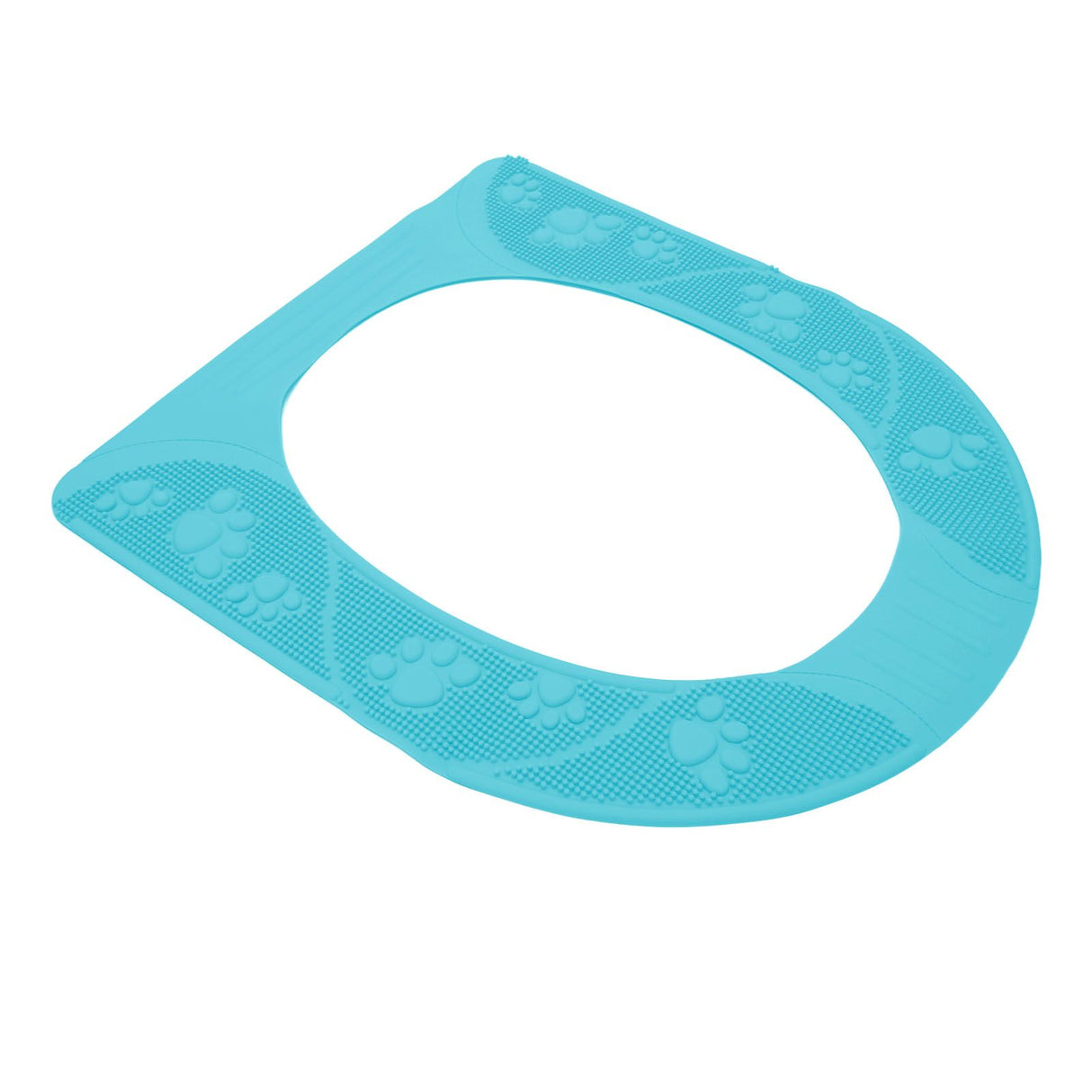 Four Season Universal Toilet Seat Cover Washable Silicone Non Slip Toilet Seat Cover Pad Sky Blue