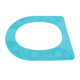 Four Season Universal Toilet Seat Cover Washable Silicone Non Slip Toilet Seat Cover Pad Sky Blue - Low Angle
