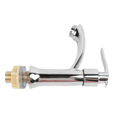 Single Cold Water Tap Water Saving Easy Control Water Flow Minimalist Modern Zinc Alloy Bathroom Sink Faucet - 45-Degree Angle