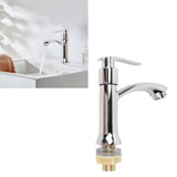 Single Cold Water Tap Water Saving Easy Control Water Flow Minimalist Modern Zinc Alloy Bathroom Sink Faucet - Extra Image
