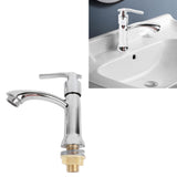 Single Cold Water Tap Water Saving Easy Control Water Flow Minimalist Modern Zinc Alloy Bathroom Sink Faucet