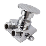 Foot Pedal Valve Copper Touchless Foot Pedal Water Valve Set for Basin Water Tap Bathroom Basin Faucet - 45-Degree Angle