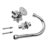 Foot Pedal Faucet Hands Free Foot Valve Flexible Hose Touchless Floor Mount Foot Control Faucet for Kitchen