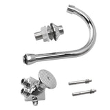 Foot Pedal Faucet Hands Free Foot Valve Flexible Hose Touchless Floor Mount Foot Control Faucet for Kitchen
