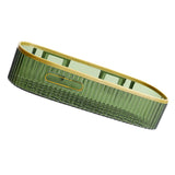 Wall Mounted Storage Rack Punch Free Shower Caddy Shelf Bathroom No Drilling Storage Rack for Household Long Strip ‑ Dark Green