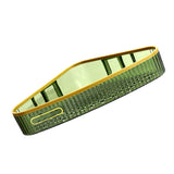 Wall Mounted Storage Rack Punch Free Shower Caddy Shelf Bathroom No Drilling Storage Rack for Household Triangle ‑ Dark Green - Rear View
