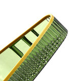 Wall Mounted Storage Rack Punch Free Shower Caddy Shelf Bathroom No Drilling Storage Rack for Household Triangle ‑ Dark Green - Close-Up Angle