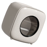 Toilet Paper Bathroom Set Box Punch Free Waterproof for Tissue Wall Mounted Decoration Light Khaki - Top-Down View