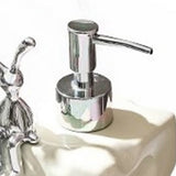 Shampoo Dispenser Bottle Ceramic Large Capacity Home Decoration with Pump for Bathroom Small White