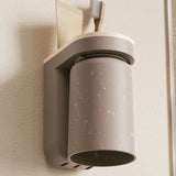 Wall Mounted Toothbrush Holder with Drainage Function Self Adhesive Toothbrush Holder with Cups for Bathroom Caramel Brown - Extra Image
