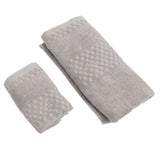 1 Bath Towel 1 Hand Towel Pure Quick Drying Absorbent Cotton Bath Towel Set for Adults 70x140cm - Rear View
