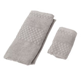 1 Bath Towel 1 Hand Towel Pure Quick Drying Absorbent Cotton Bath Towel Set for Adults 70x140cm - Low Angle