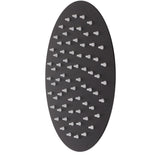 Ultra Thin Rainfall Shower Head Rain Waterfall Stainless Steel Fixed Showerhead Round Black 8in - Extra Image