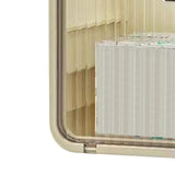 Tissue Box Cover Wall Mounted 2 in 1 Waterproof Tissue Holder Dispenser Box Cover for Bathroom Transparent White
