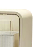 Tissue Box Cover Wall Mounted 2 in 1 Waterproof Tissue Holder Dispenser Box Cover for Bathroom Transparent White