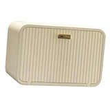 Tissue Box Cover Wall Mounted 2 in 1 Waterproof Tissue Holder Dispenser Box Cover for Bathroom Milky White