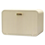 Tissue Box Cover Wall Mounted 2 in 1 Waterproof Tissue Holder Dispenser Box Cover for Bathroom Milky White - Top-Down View